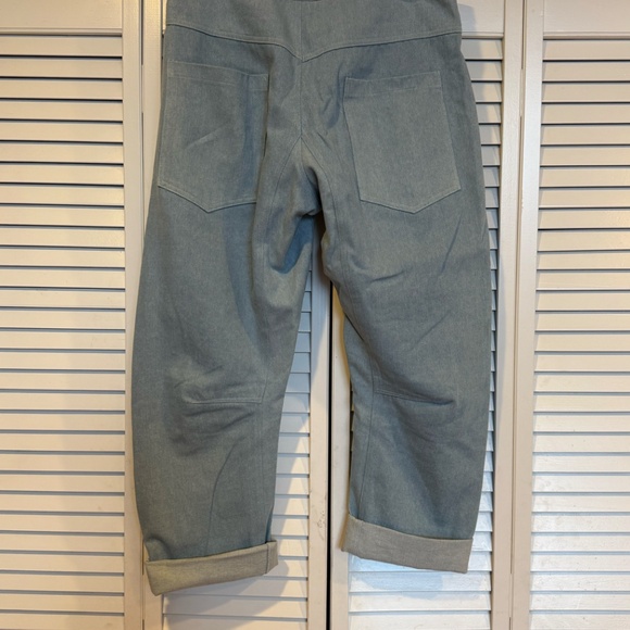 LONGWAY CALIFORNIA, Baggy Tie Pant, Large, Bleached Denim - Picture 3 of 4